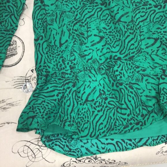 Parker Mercer Animal Print Silk Blend Dress - Picture 4 of 7